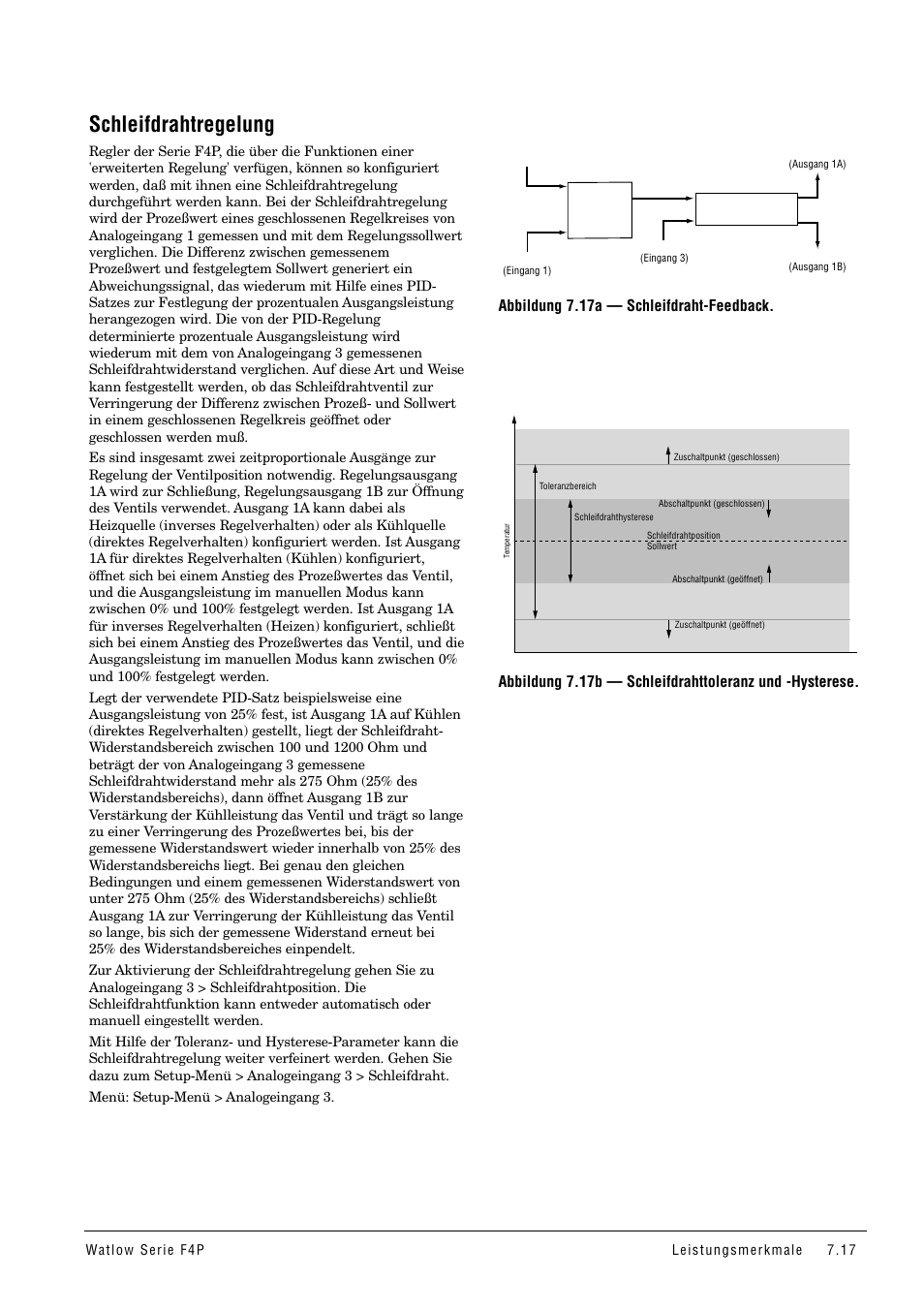 Schleifdrahtregelung, Schleifdraht-regelung | Watlow Series F4P User Manual | Page 71 / 104