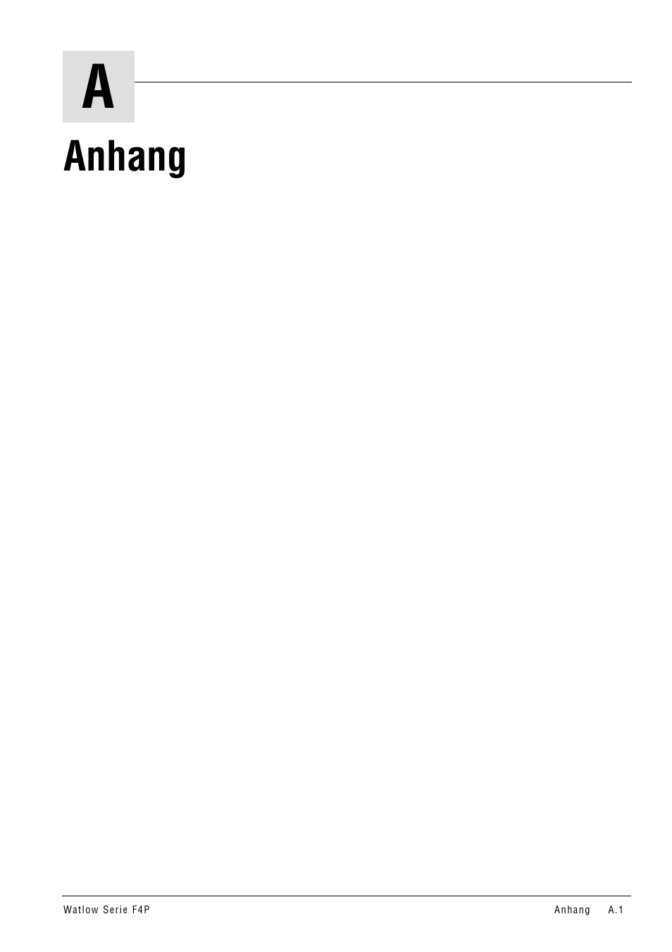 Anhang | Watlow Series F4P User Manual | Page 89 / 104