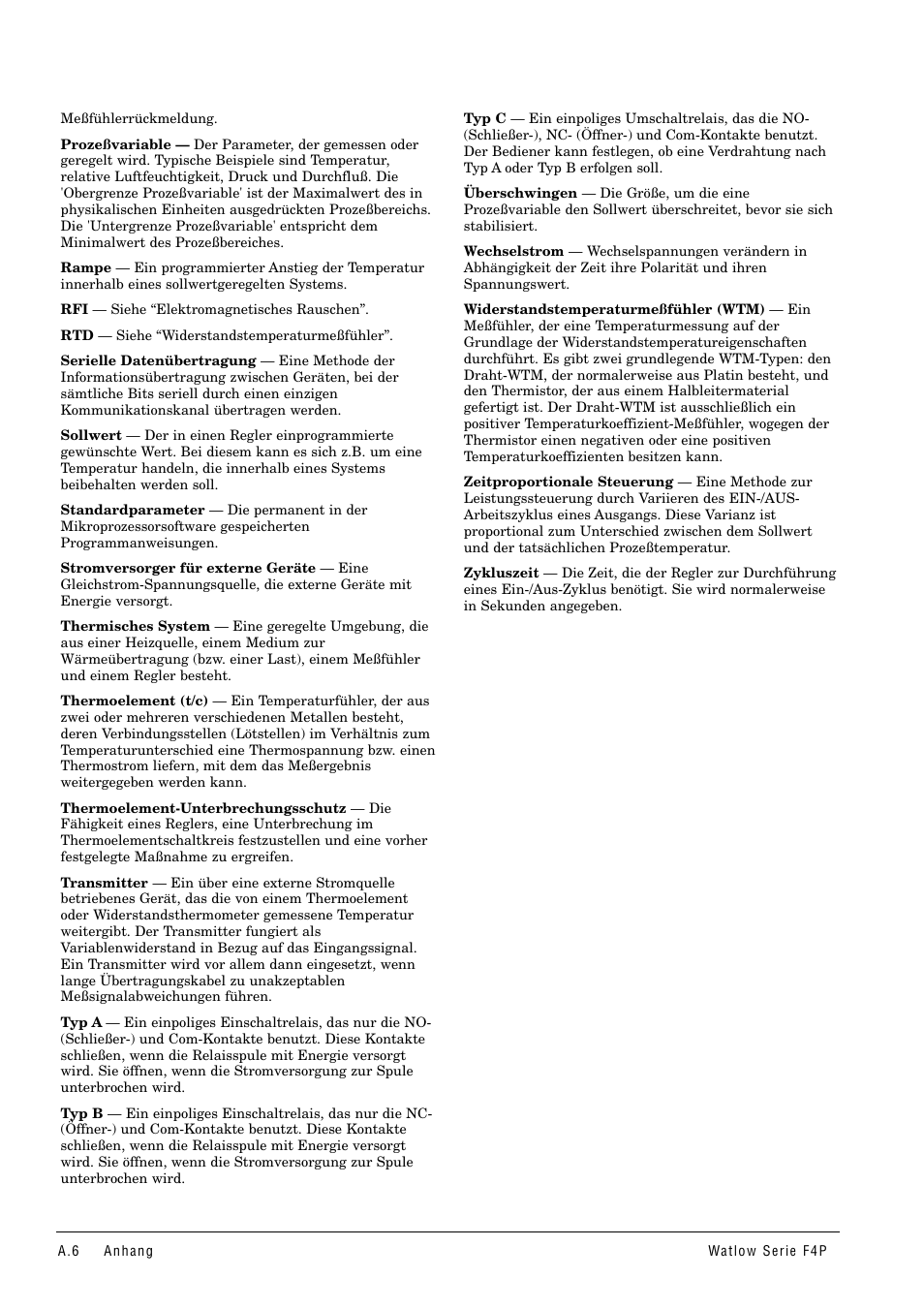 Watlow Series F4P User Manual | Page 94 / 104