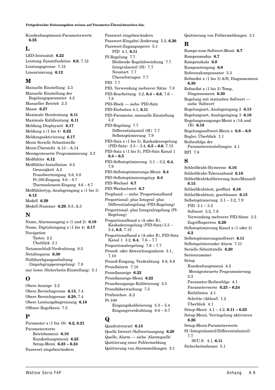 Watlow Series F4P User Manual | Page 97 / 104