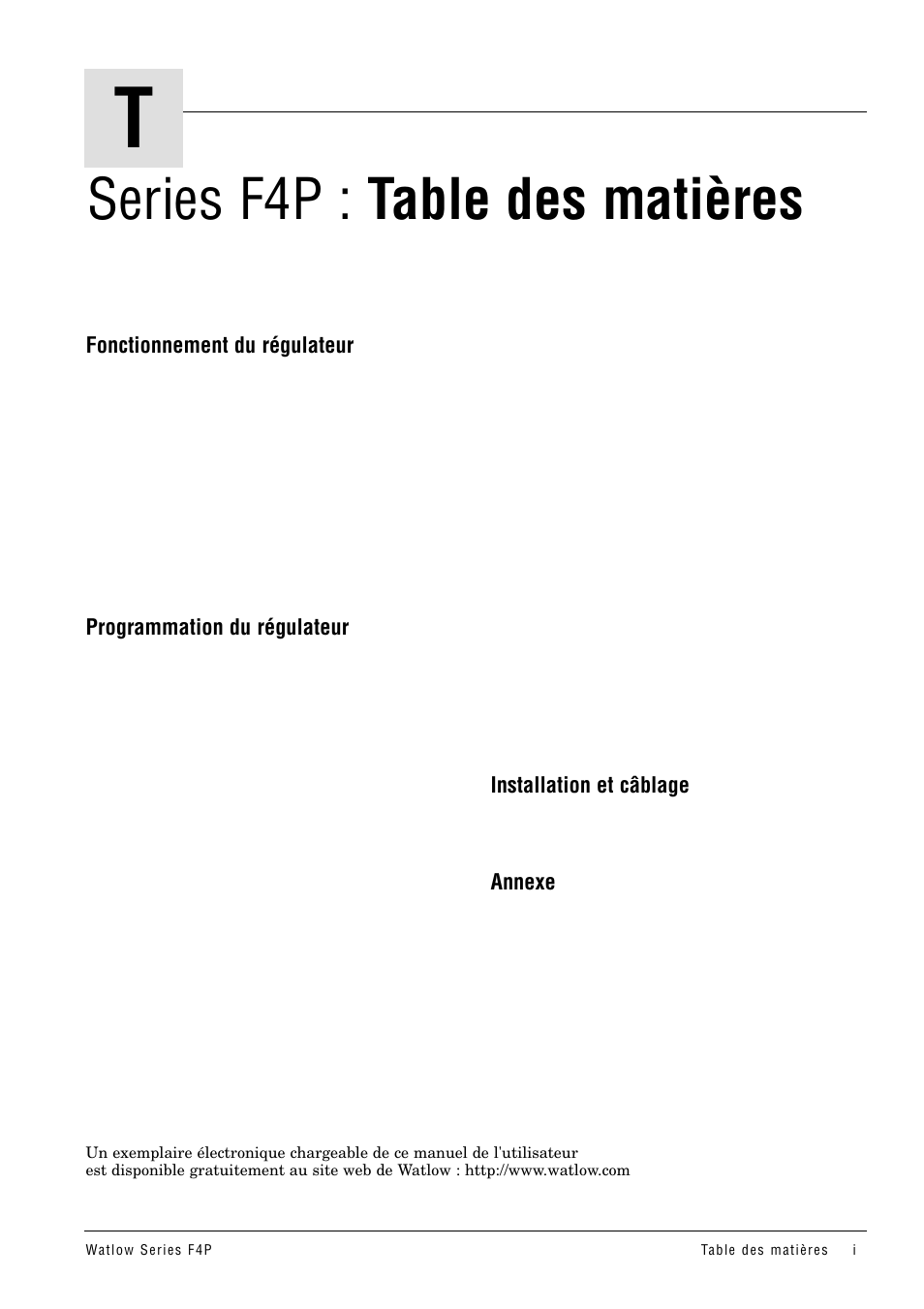 Watlow Series F4P User Manual | Page 3 / 104