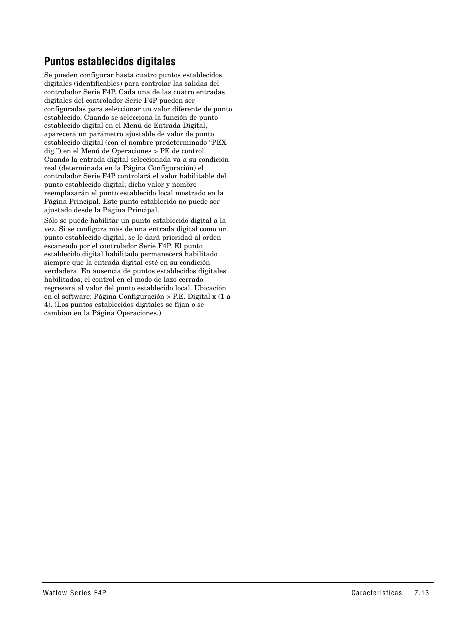 Puntos establecidos digitales | Watlow Series F4P User Manual | Page 67 / 104