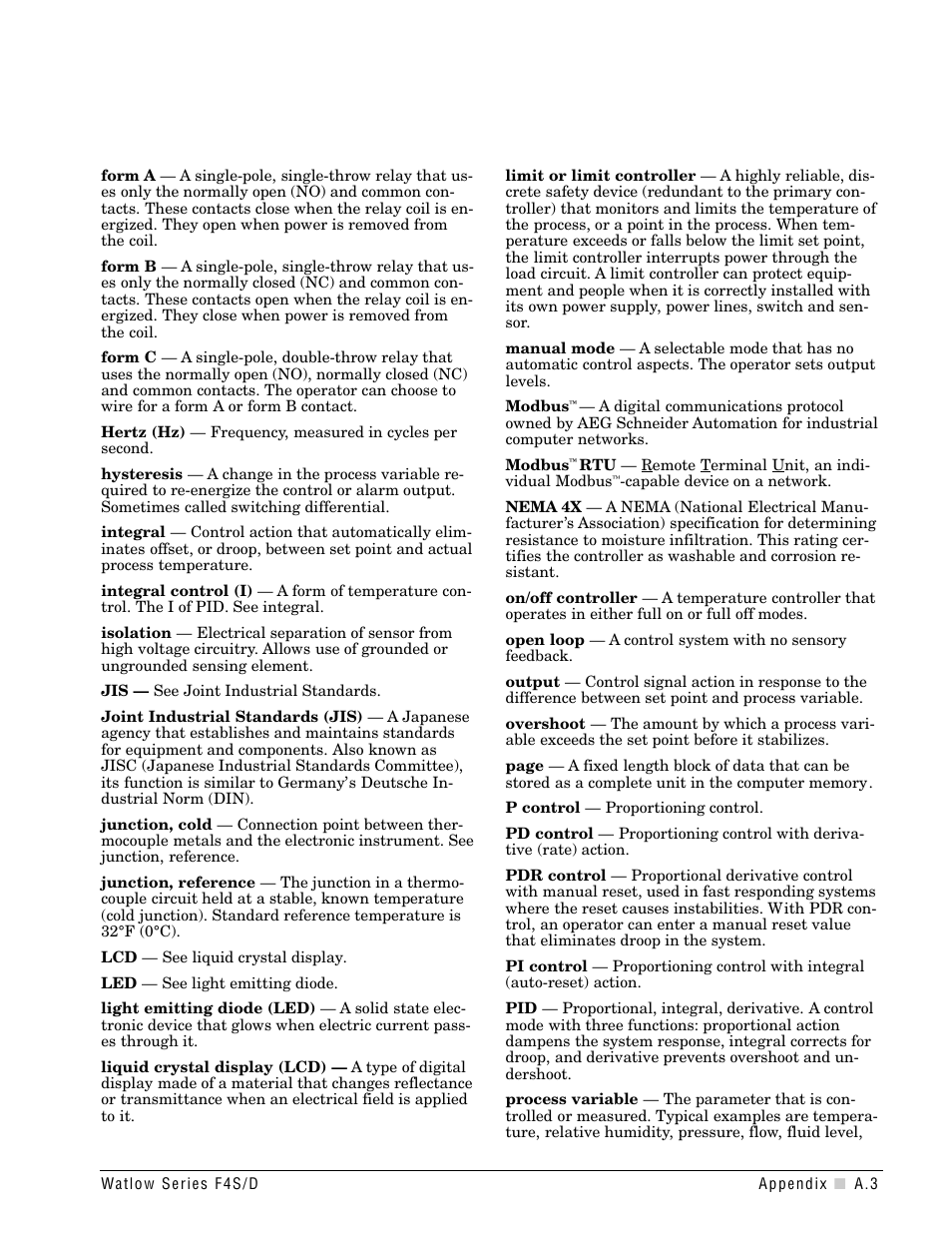 Watlow Series F4S/D User Manual | Page 137 / 152