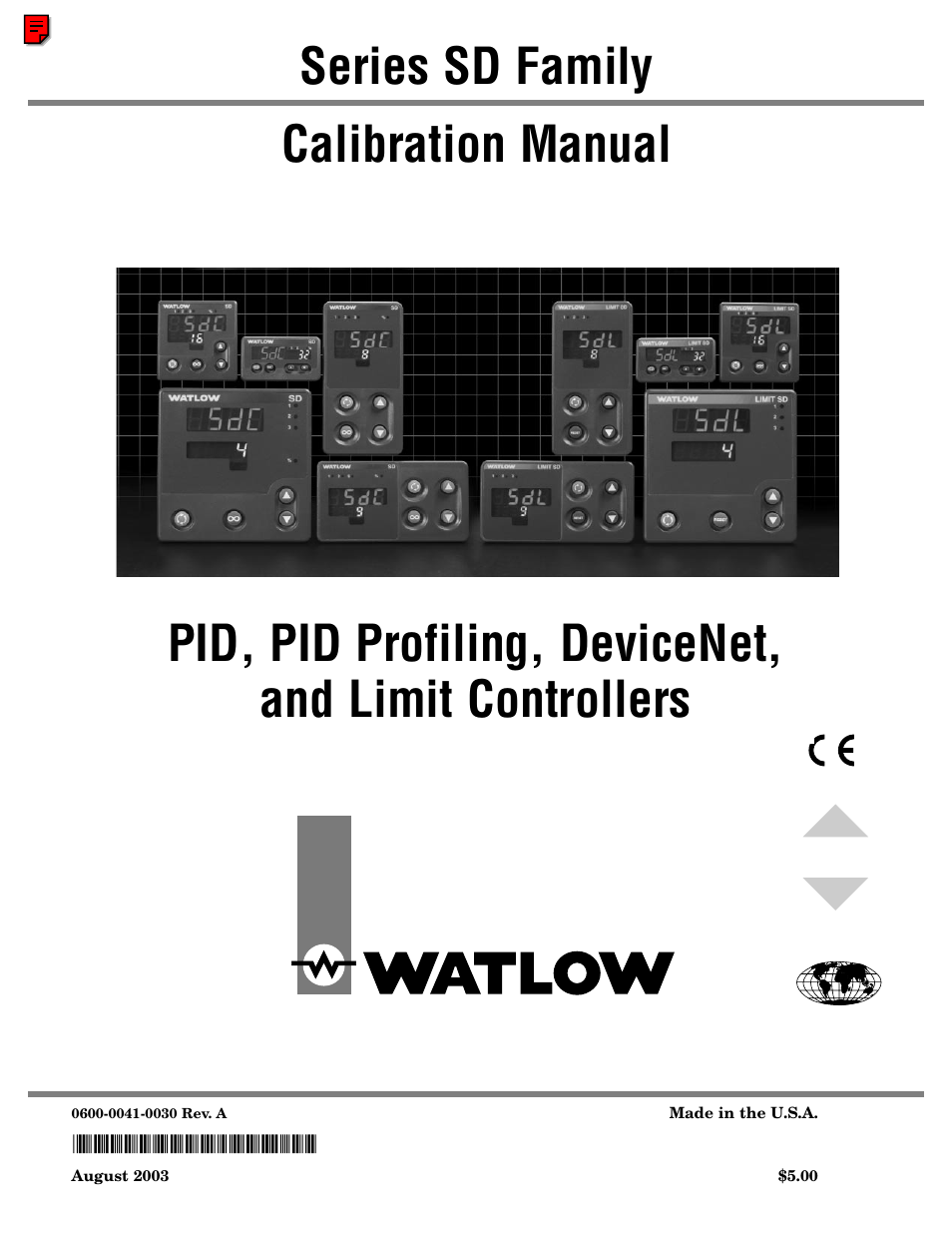 Watlow Series SD User Manual | 8 pages