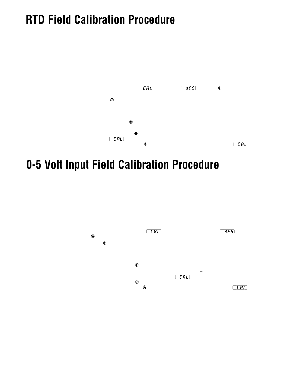 Rtd field calibration procedure, 5 volt input field calibration procedure | Watlow Series V4 User Manual | Page 15 / 21