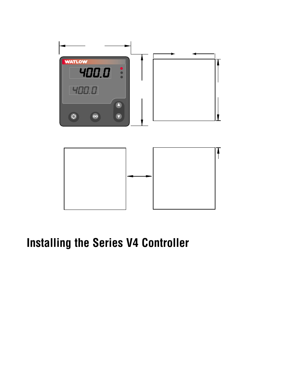 Installation and removal, Installing the series v4 controller | Watlow Series V4 User Manual | Page 4 / 21