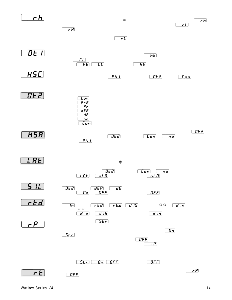 Watlow Series V4T User Manual | Page 14 / 26