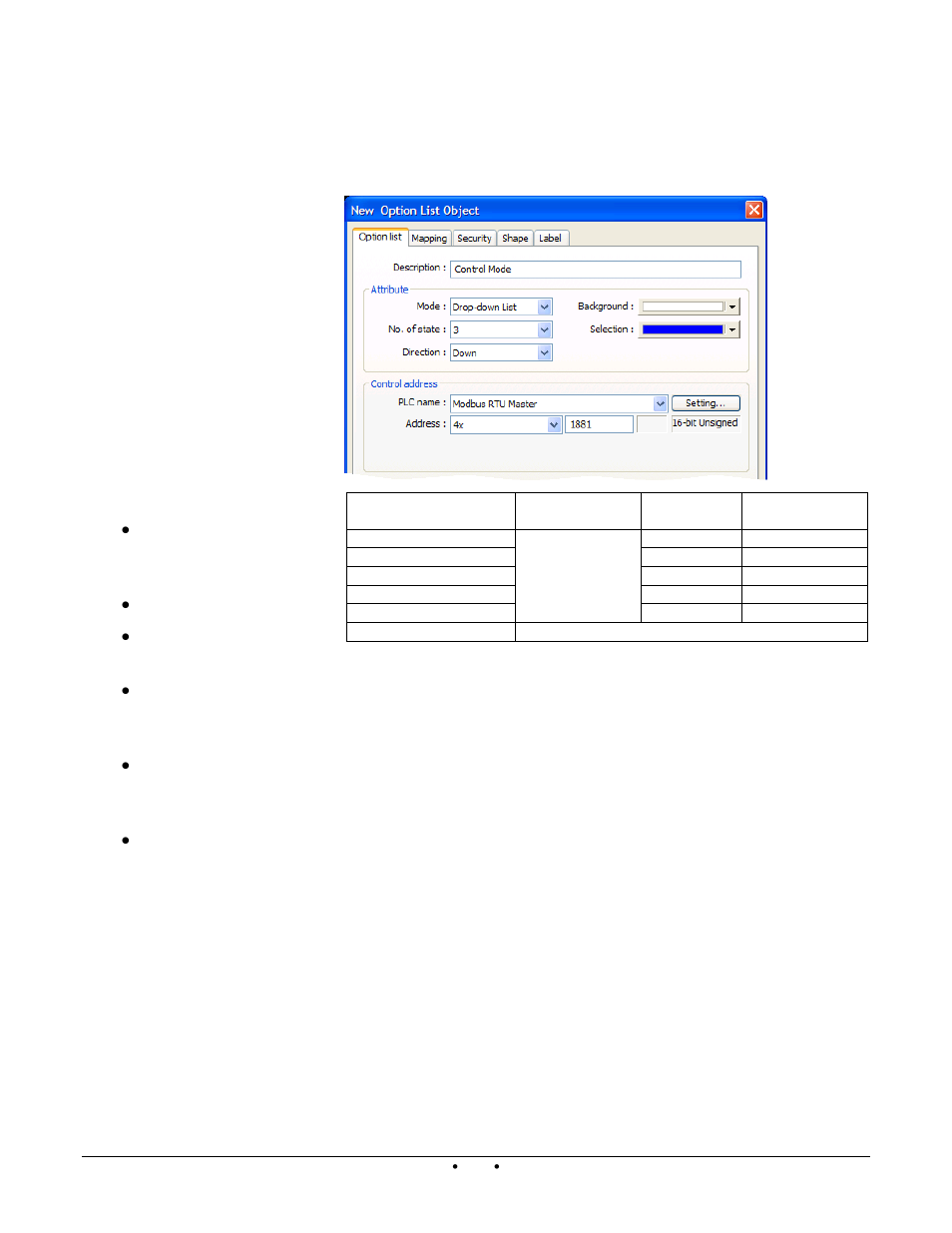 Add an option list for control mode | Watlow Silver Series Addendum User Manual | Page 22 / 48