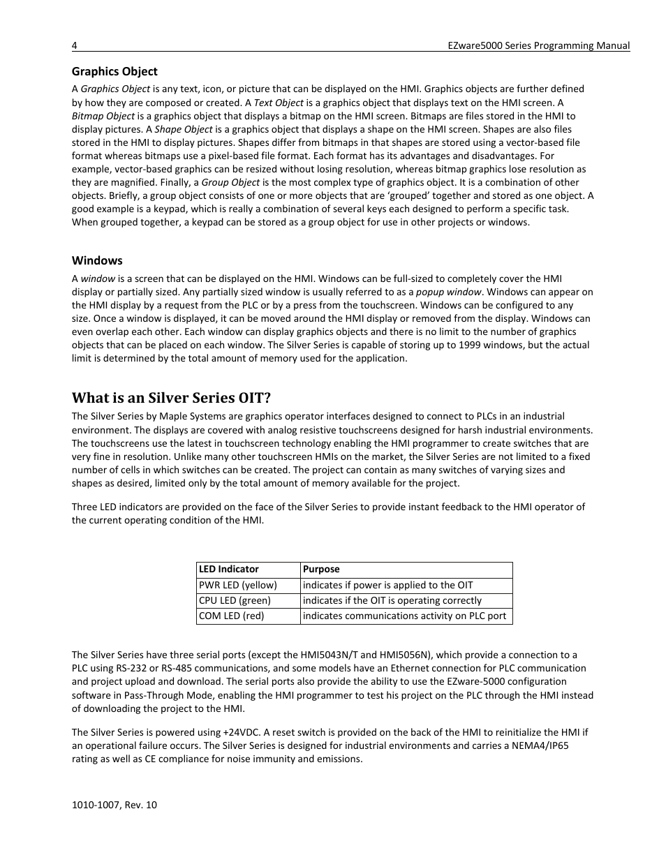 What is an silver series oit, Graphics object, Windows | Watlow Silver Series User Manual | Page 12 / 204