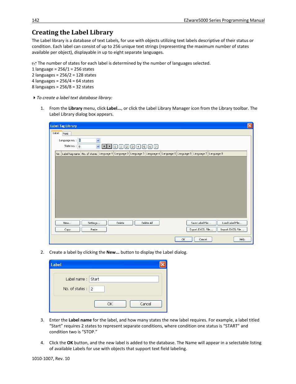 Creating the label library | Watlow Silver Series User Manual | Page 150 / 204