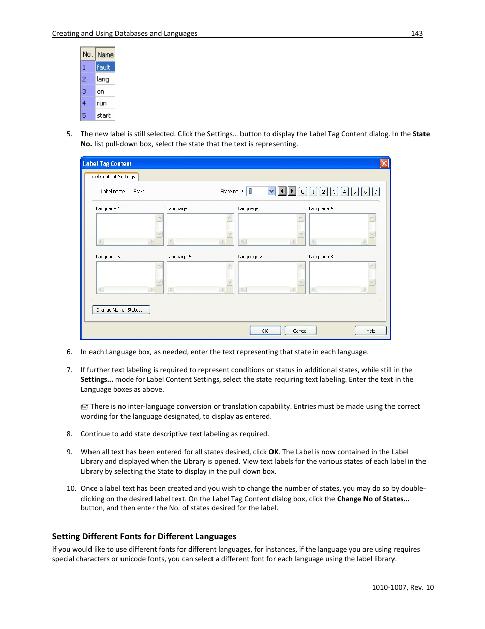 Setting different fonts for different languages | Watlow Silver Series User Manual | Page 151 / 204