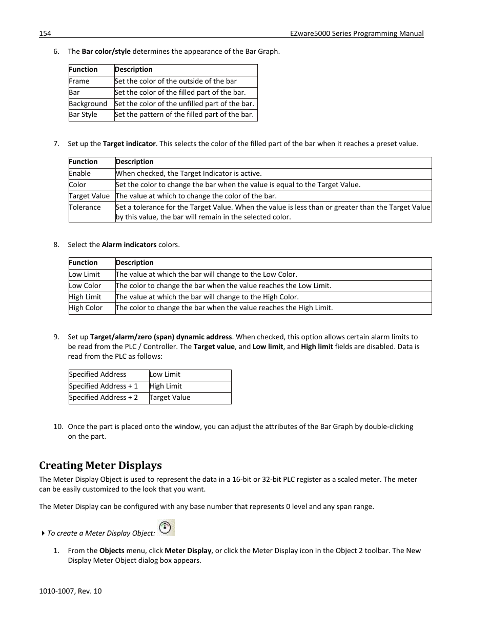 Creating meter displays | Watlow Silver Series User Manual | Page 162 / 204