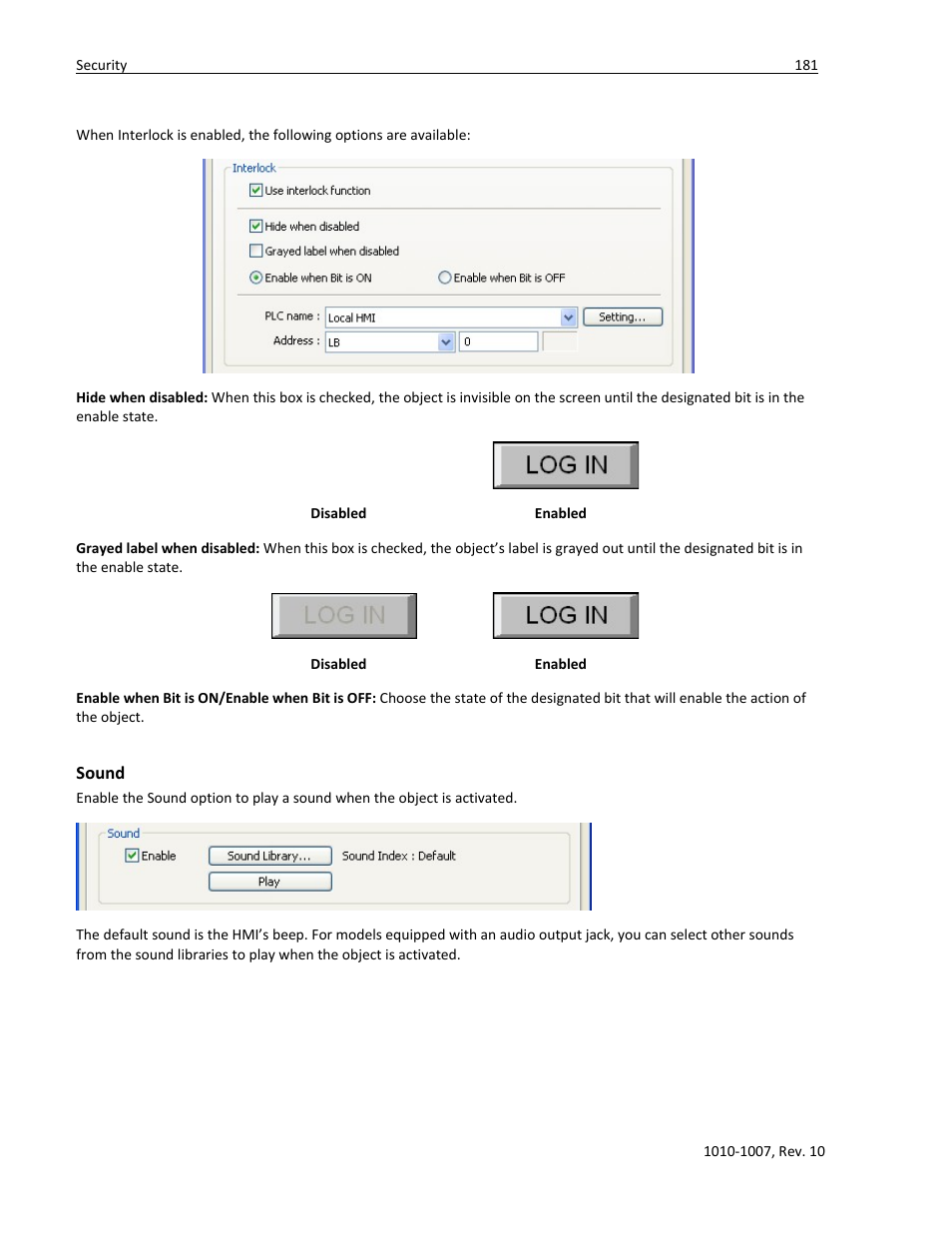 Sound | Watlow Silver Series User Manual | Page 189 / 204