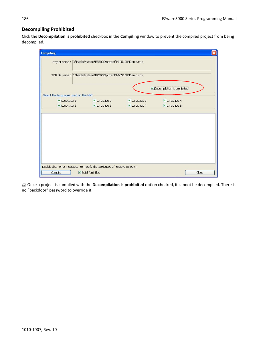 Decompiling prohibited | Watlow Silver Series User Manual | Page 194 / 204