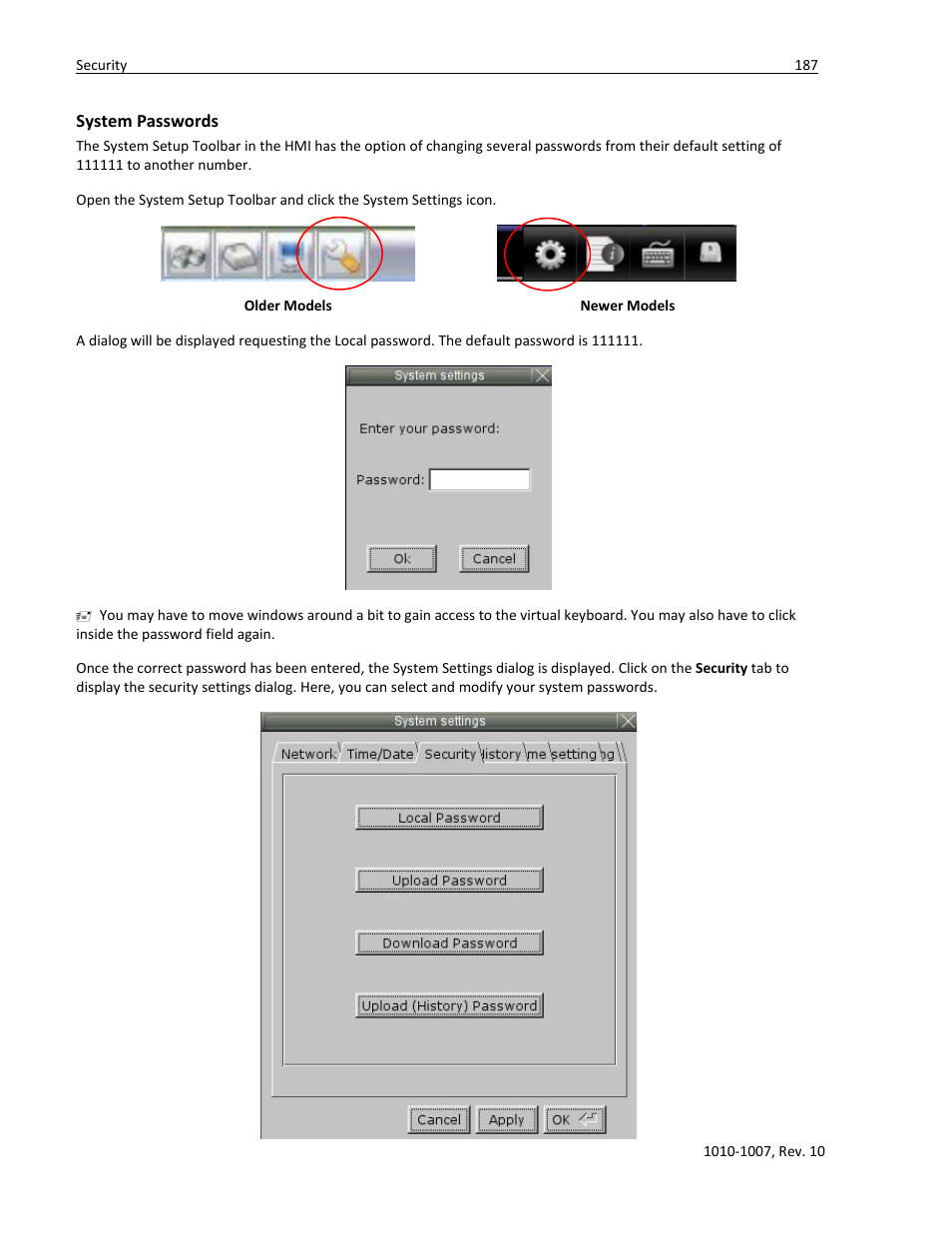 System passwords | Watlow Silver Series User Manual | Page 195 / 204