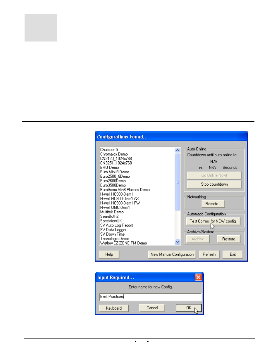 Chapter 3: setup procedures | Watlow SpecView from Watlow User Manual | Page 16 / 40