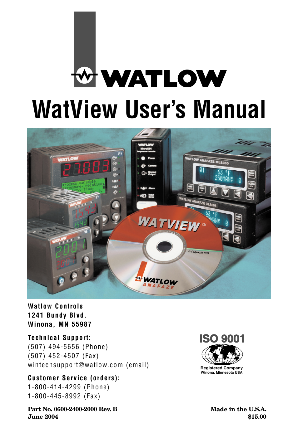 Watlow WATVIEW User Manual | 36 pages