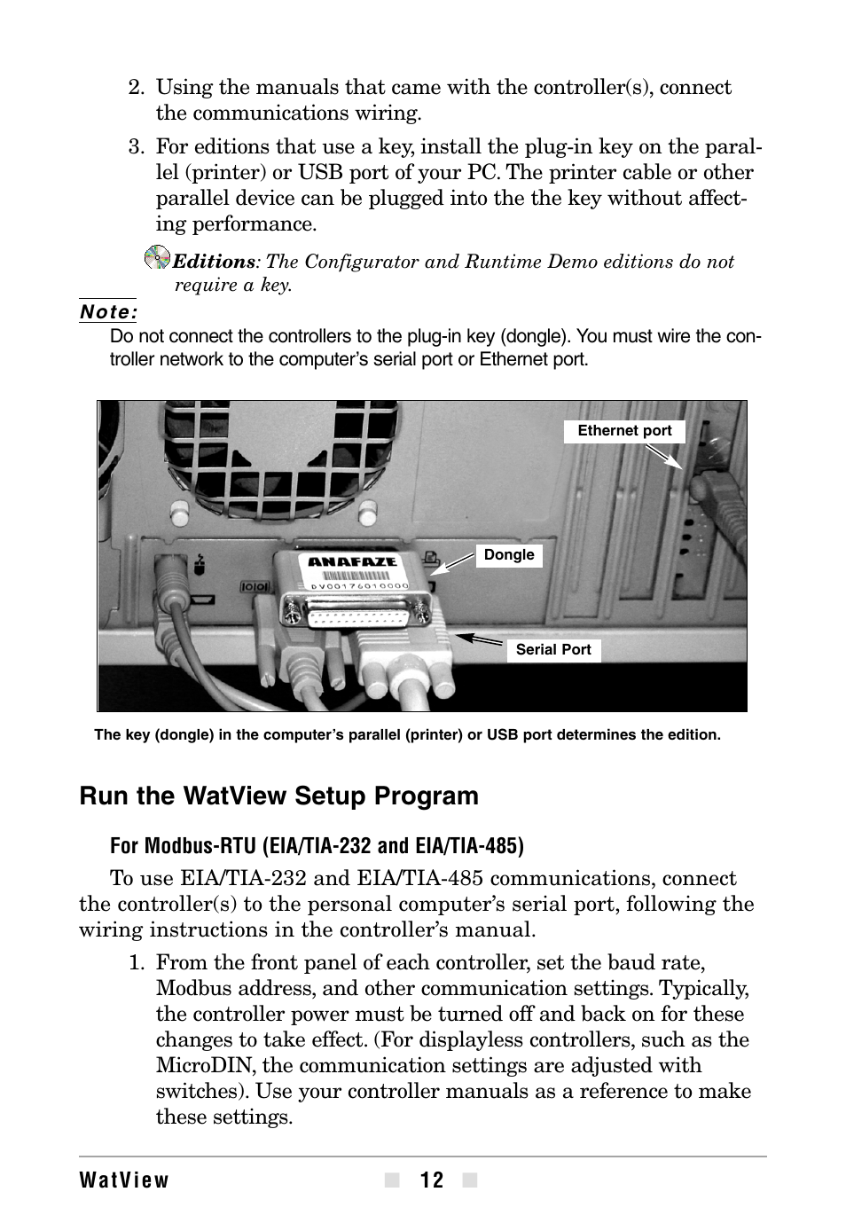 Run the watview setup program | Watlow WATVIEW User Manual | Page 12 / 36