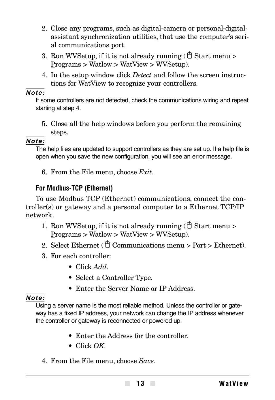 Watlow WATVIEW User Manual | Page 13 / 36