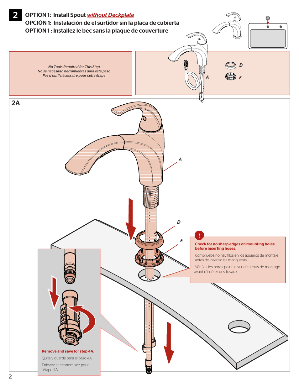 Pfister F-534-PSLC User Manual | Page 2 / 10
