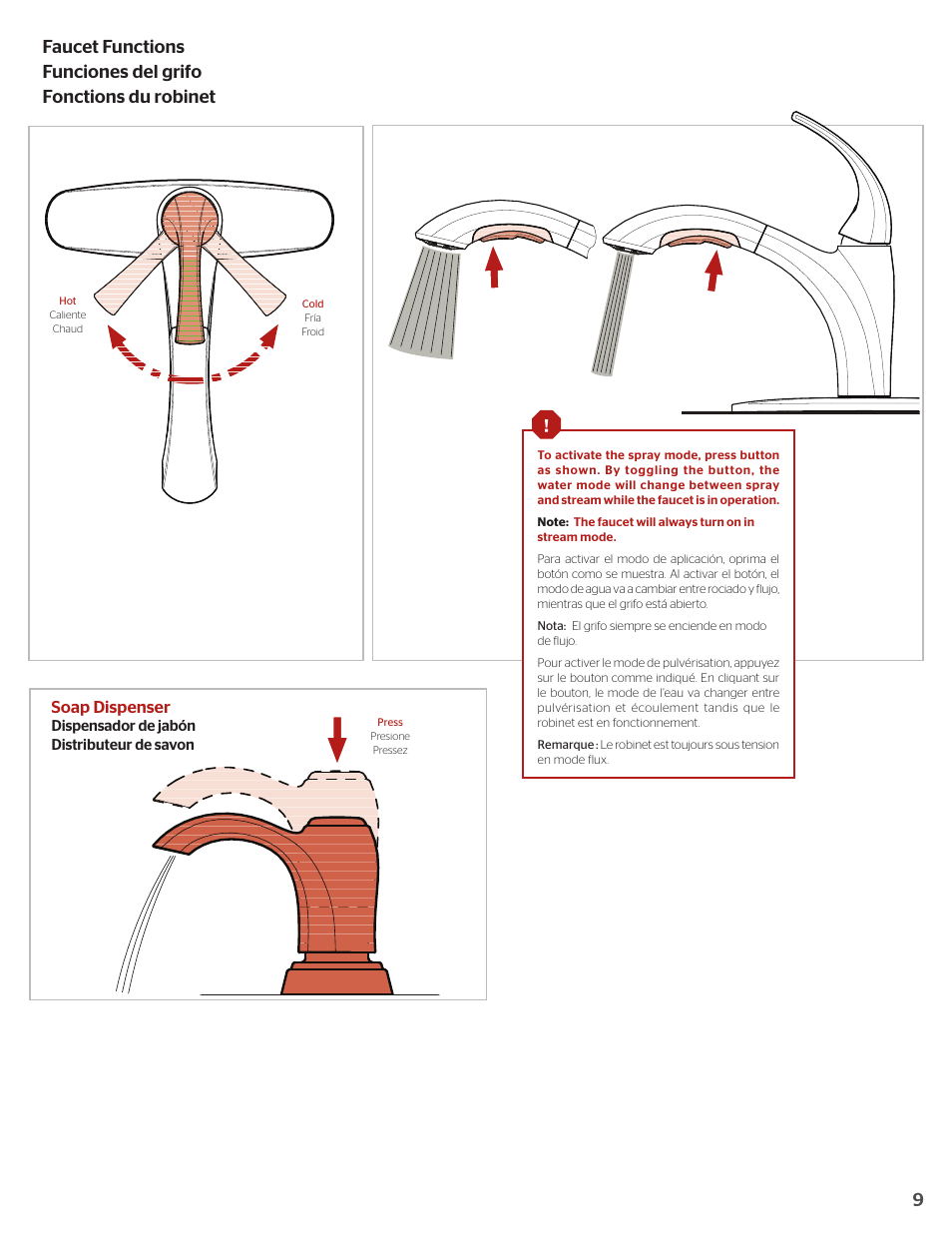 Soap dispenser | Pfister F-534-PSLC User Manual | Page 9 / 10
