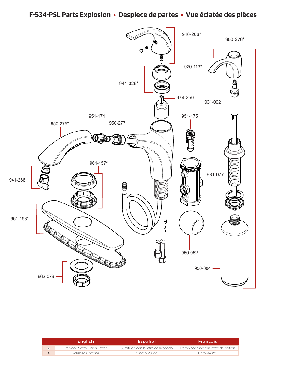 Pfister F-534-PSLC User Manual | Page 2 / 4