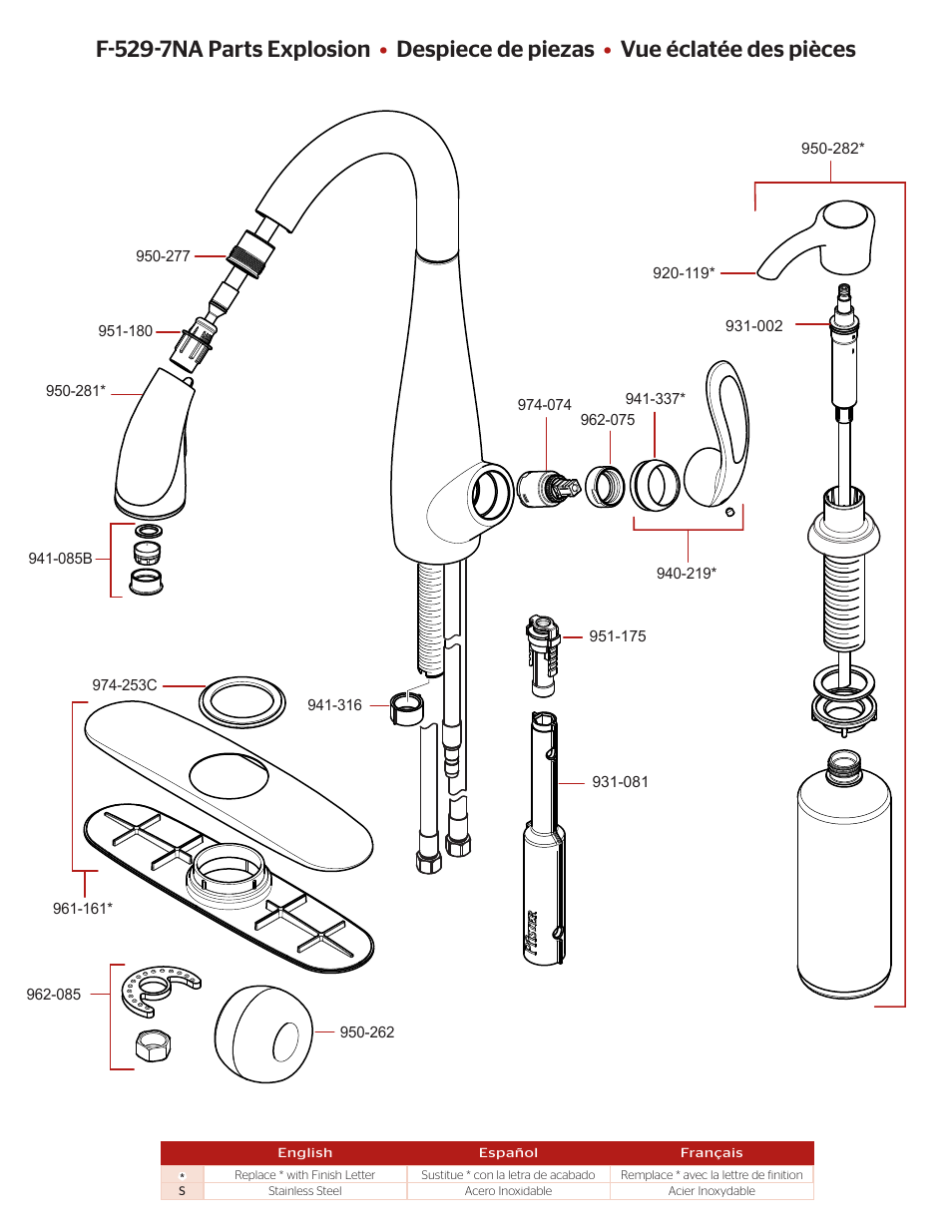 Pfister F-529-7NAS User Manual | Page 2 / 4