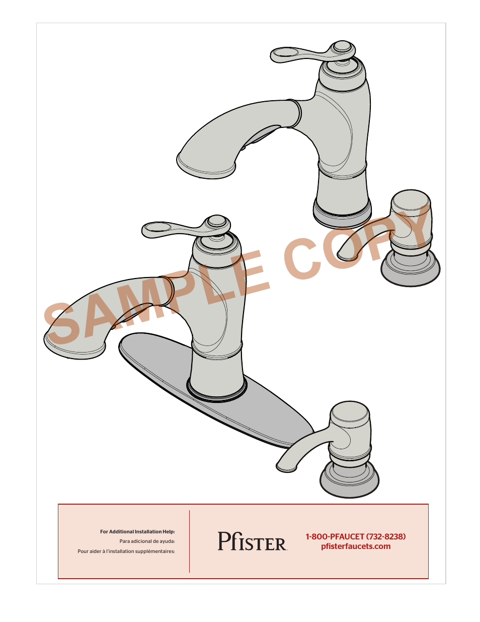 Sample copy | Pfister F-534-PGFS User Manual | Page 10 / 10