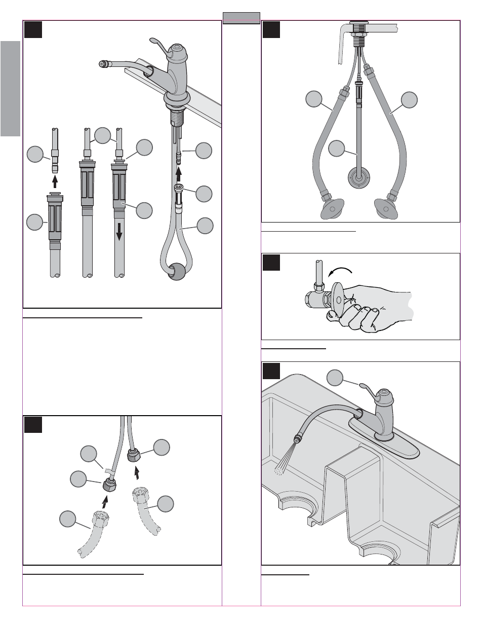 En g l is h english | Pfister F-538-5LCS User Manual | Page 4 / 18