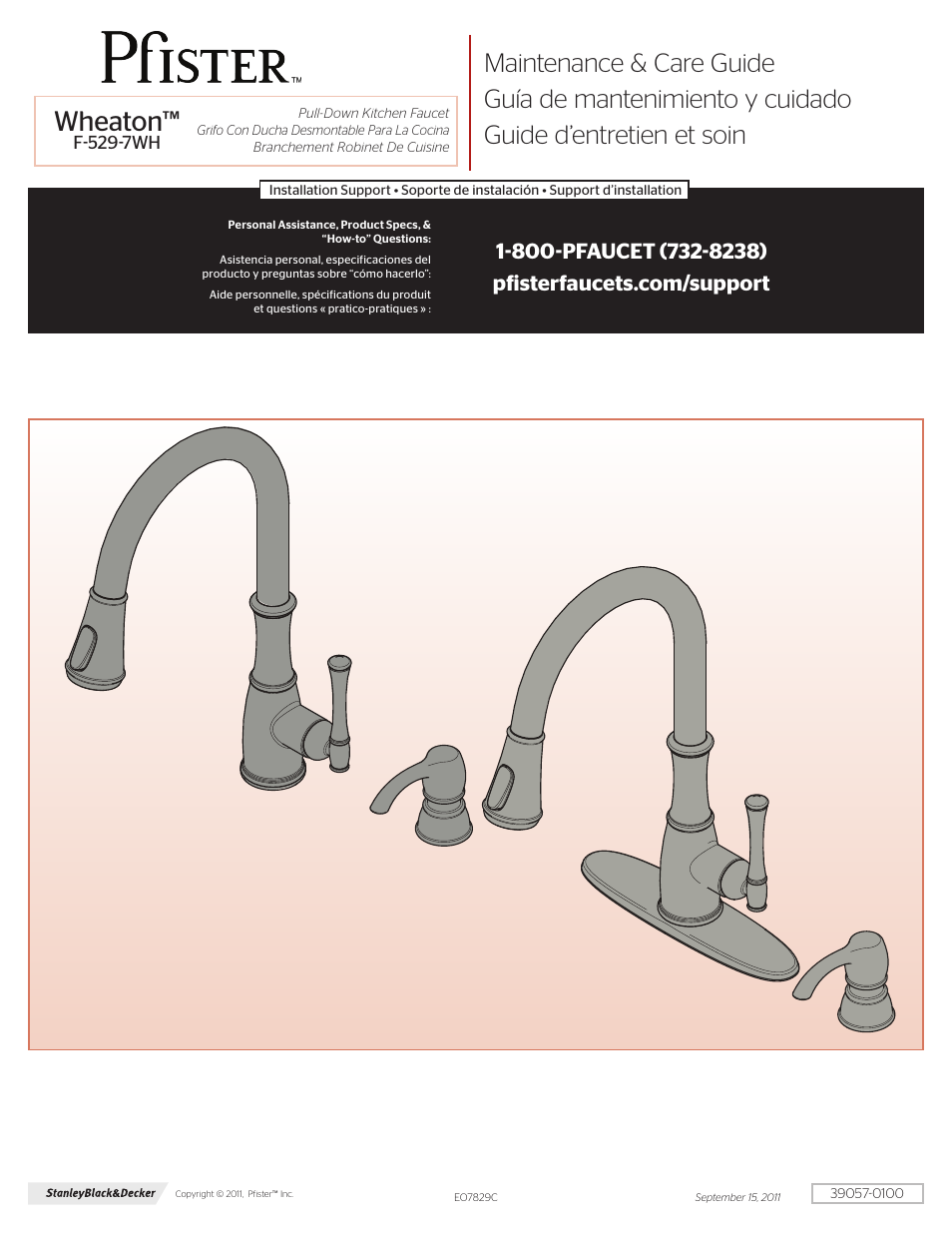 Pfister F-529-7WHS User Manual | 4 pages