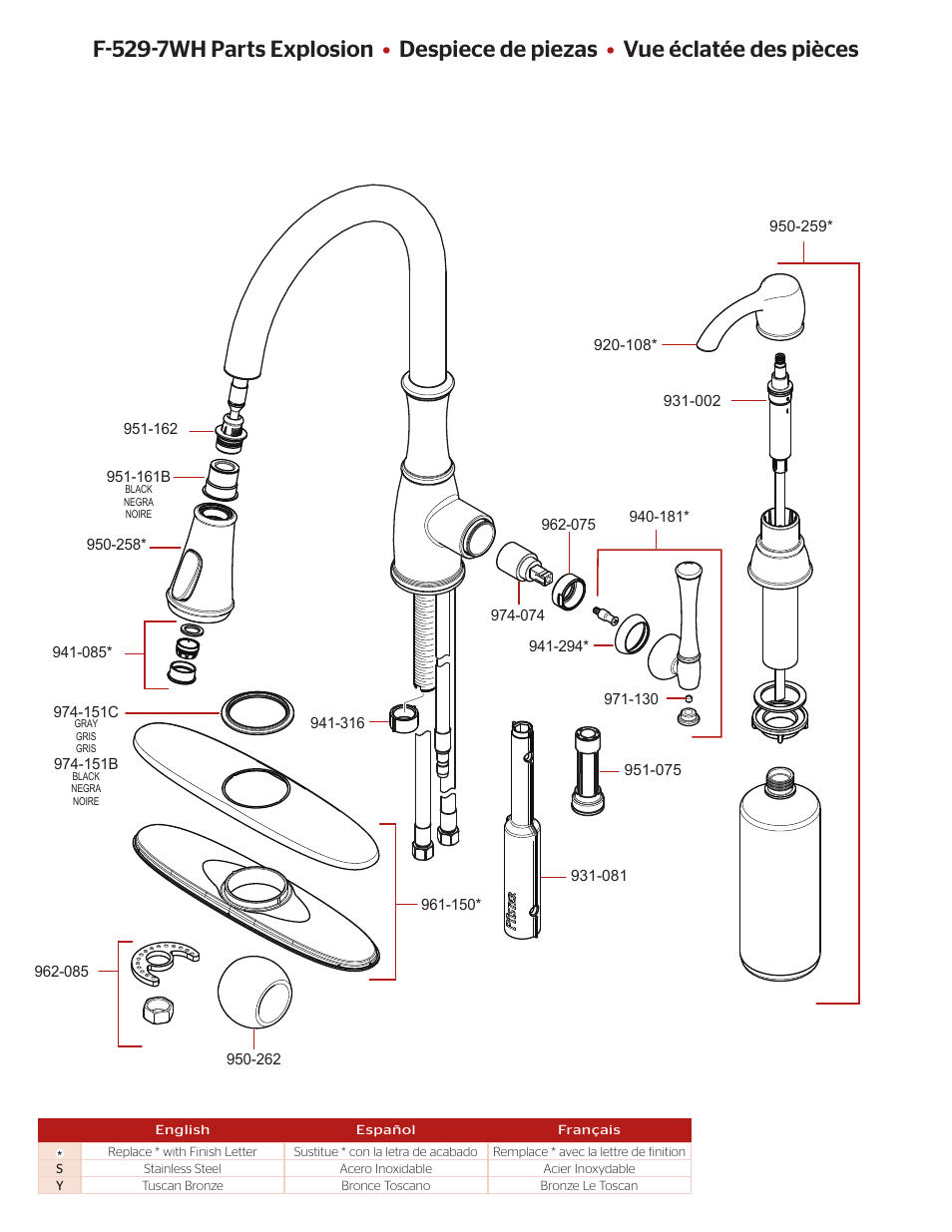 Pfister F-529-7WHS User Manual | Page 2 / 4