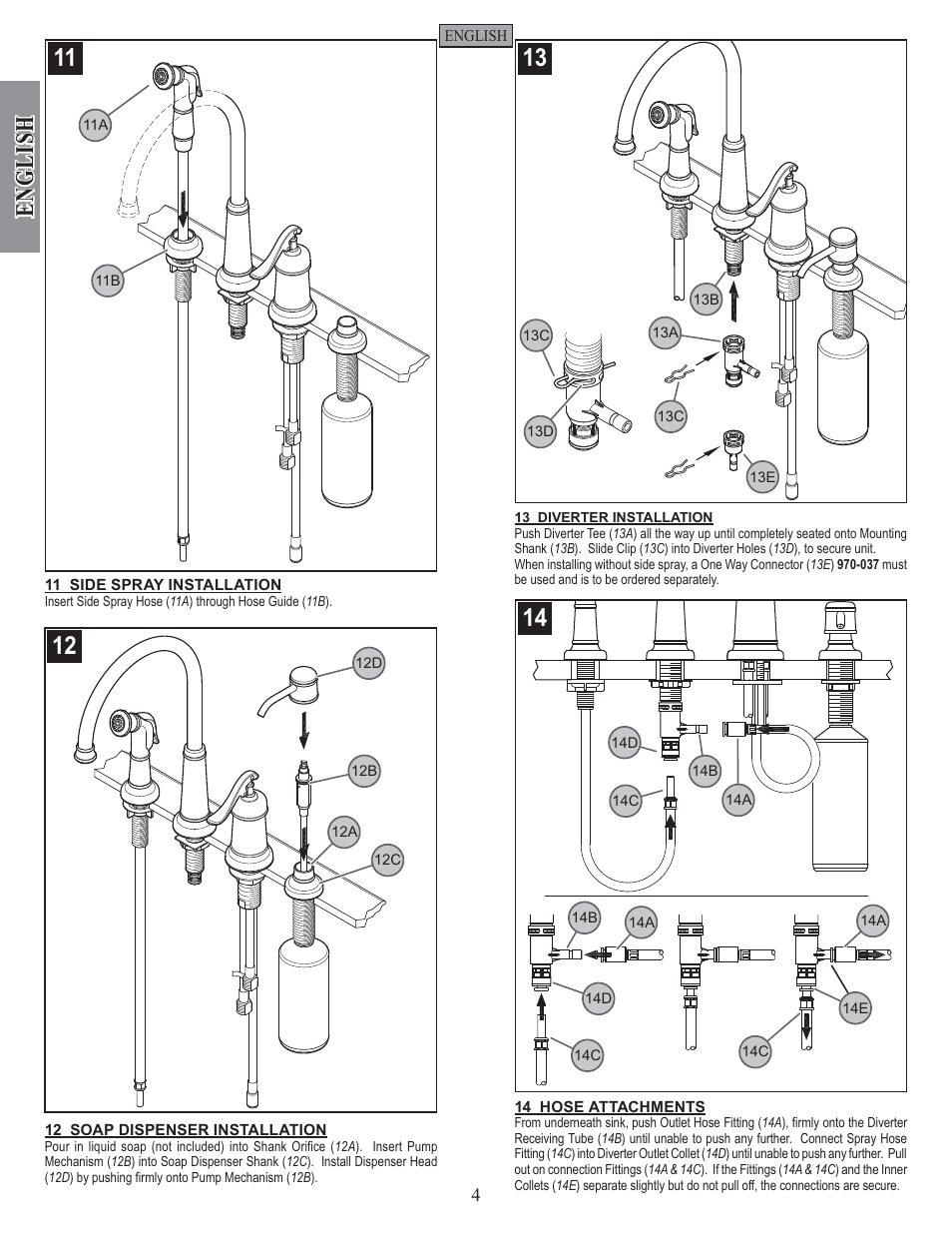 English | Pfister GT26-4YPK User Manual | Page 4 / 18