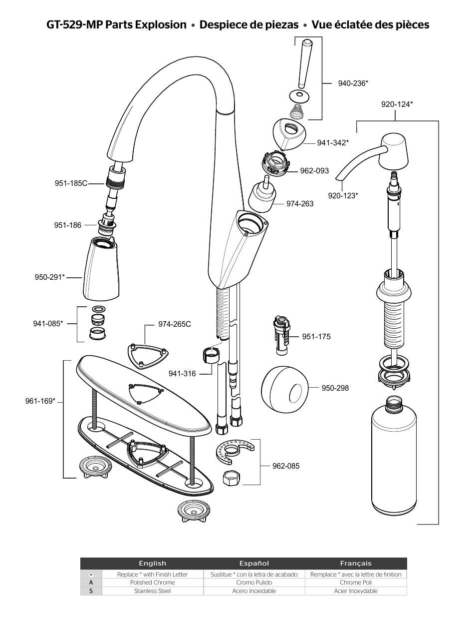 Pfister GT529-MPS User Manual | Page 2 / 4