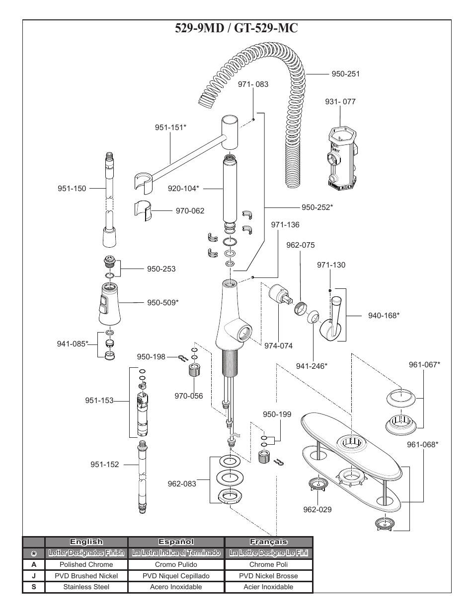 9md / gt-529-mc | Pfister GT529-MCS User Manual | Page 17 / 17