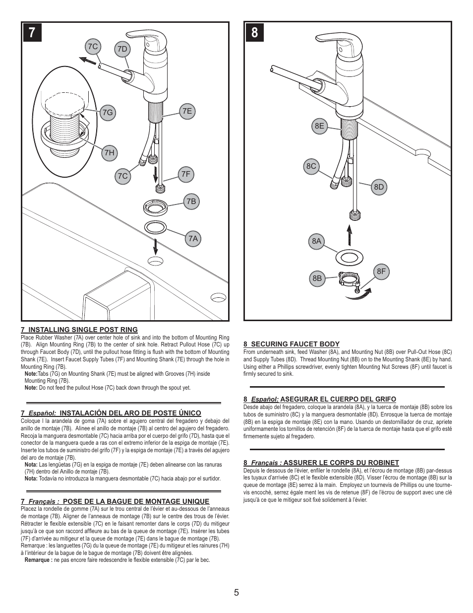 Pfister F-WKP-533S User Manual | Page 5 / 9