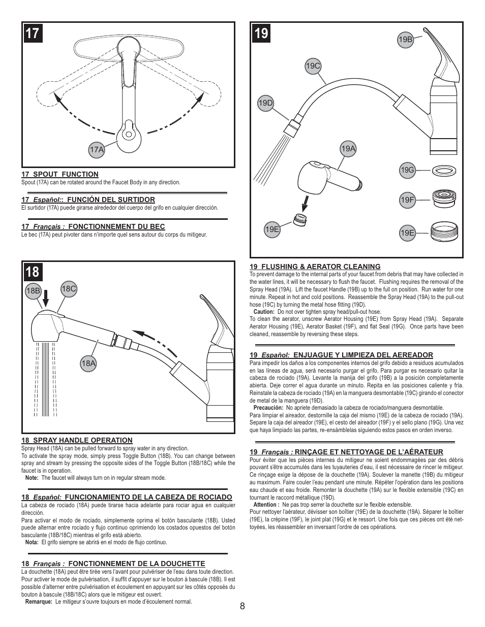 Pfister F-WKP-533S User Manual | Page 8 / 9