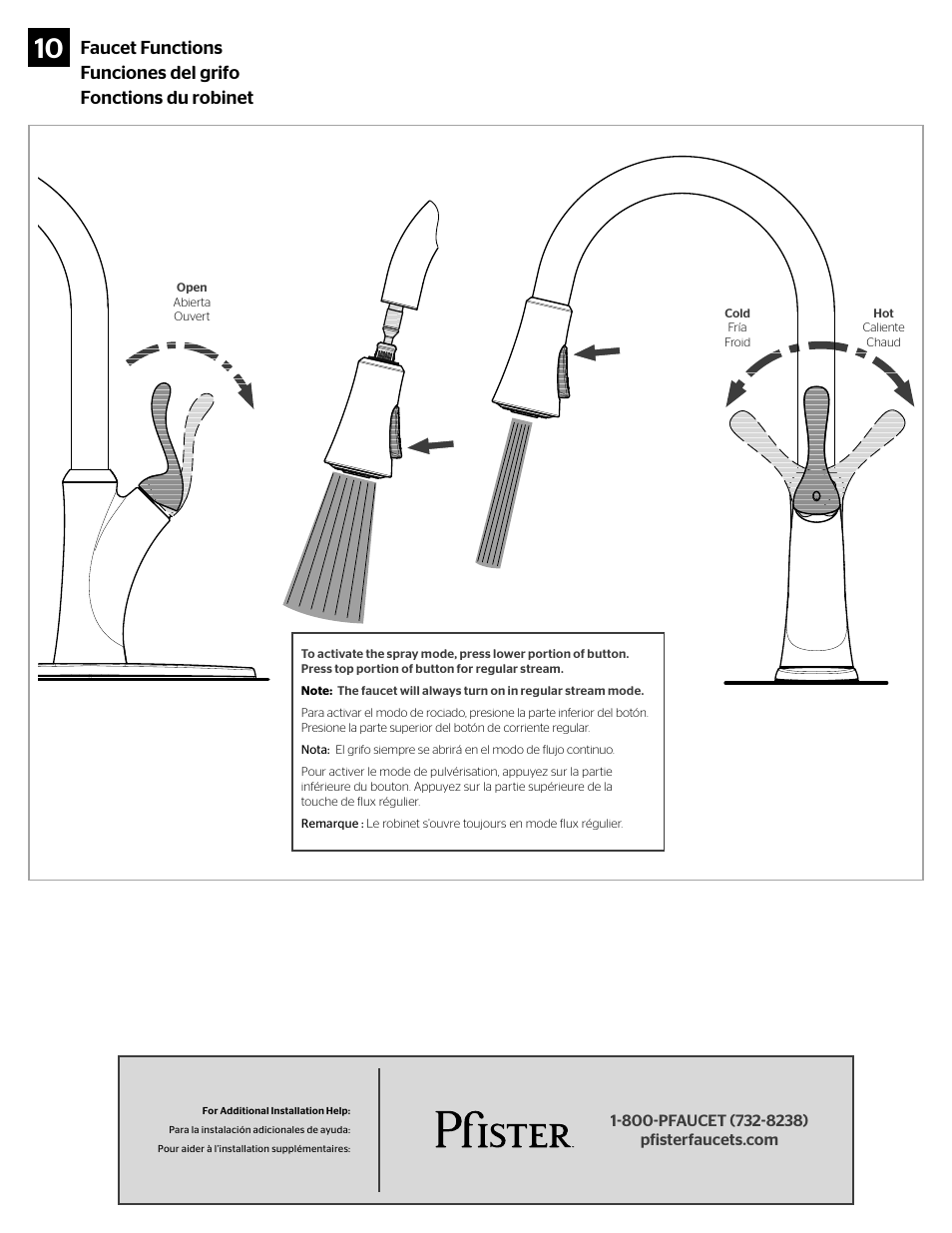Pfister F-529-7TNS User Manual | Page 10 / 10