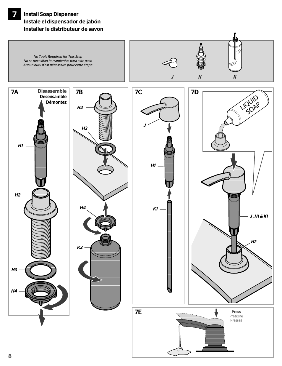 Liquid so ap | Pfister F-529-7TNS User Manual | Page 8 / 10