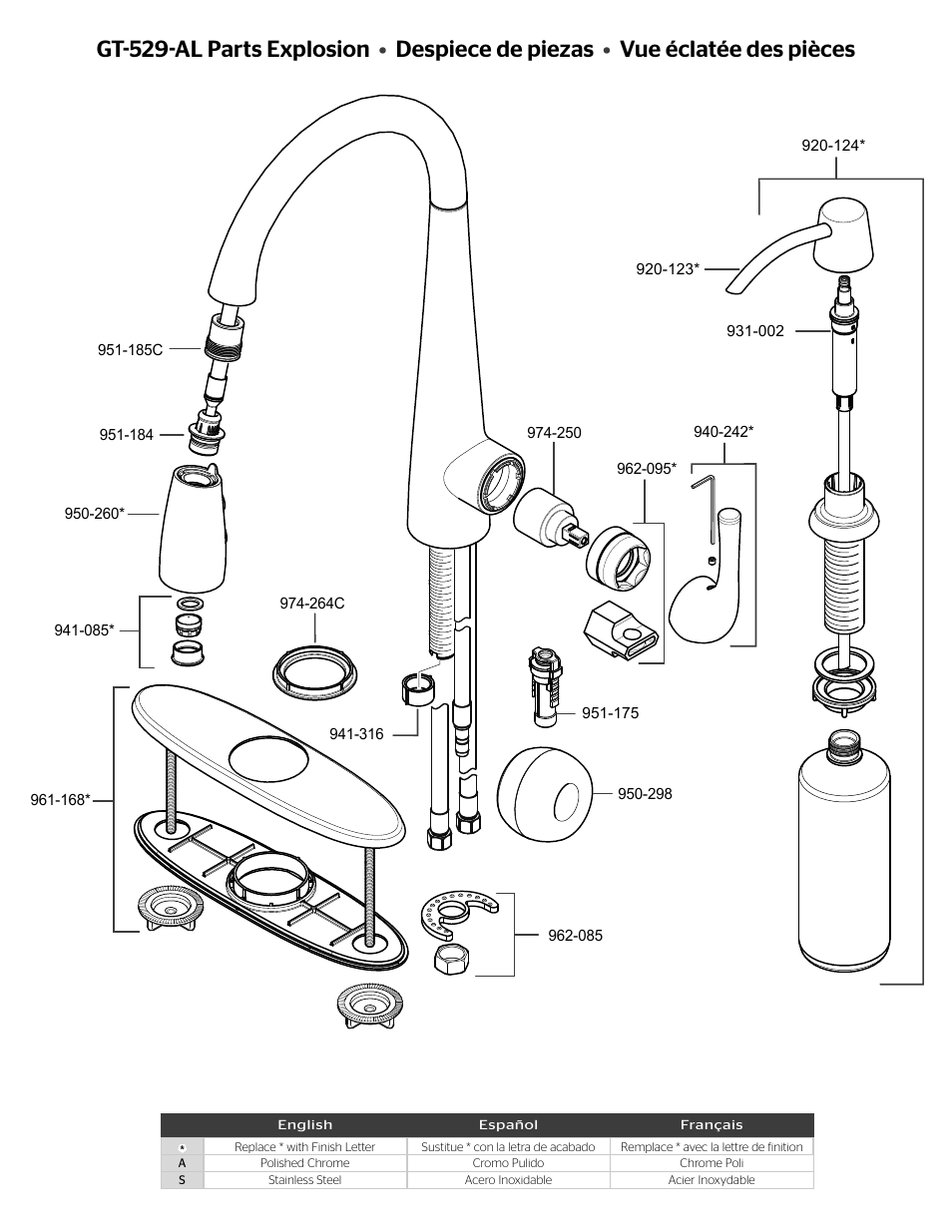 Pfister GT529-ALS User Manual | Page 2 / 4