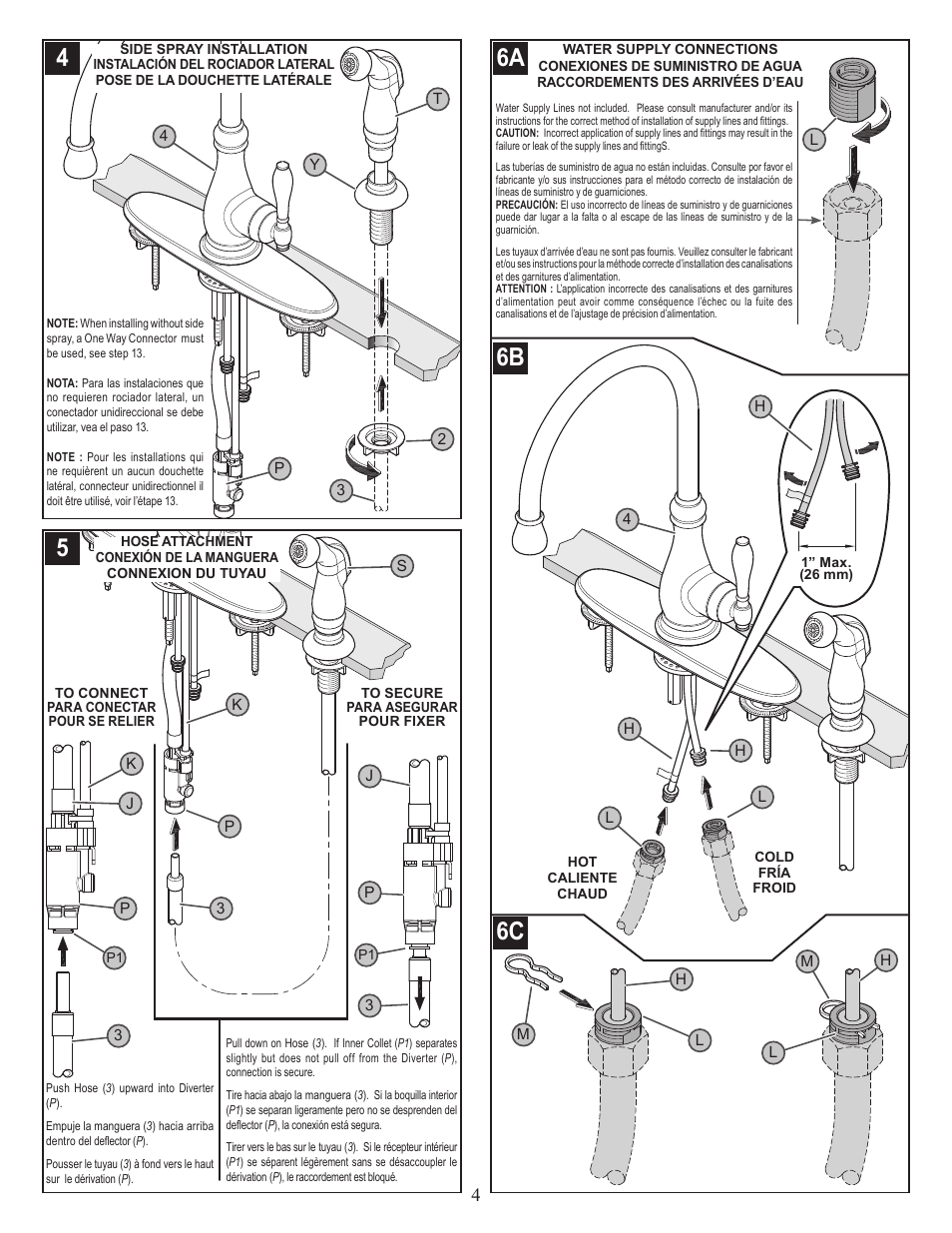 Pfister F-029-4HYS User Manual | Page 4 / 8