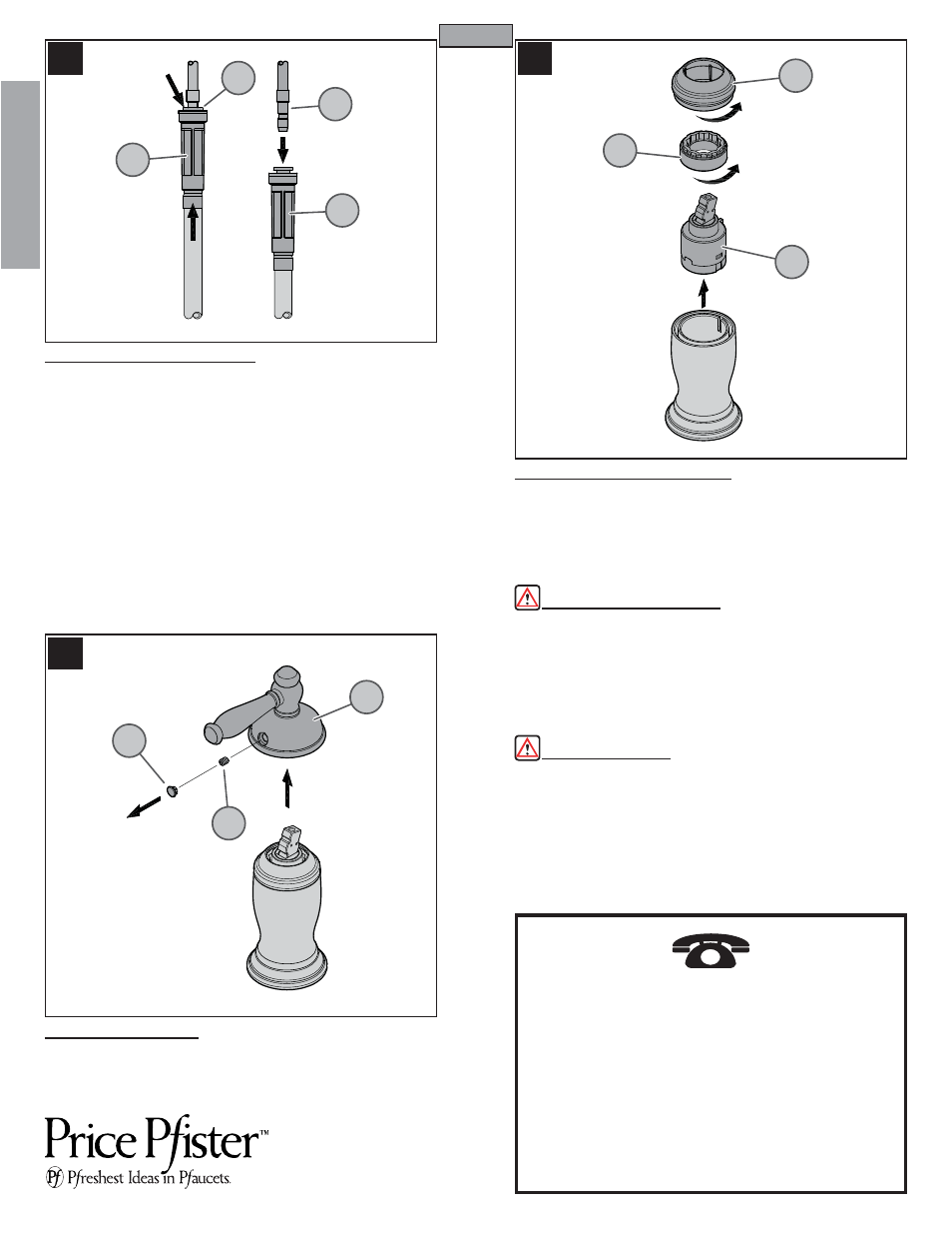 En g l is h english | Pfister GT526-TMS User Manual | Page 6 / 18