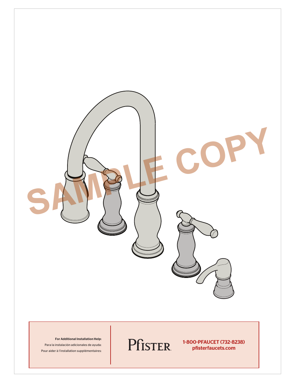 Sample copy | Pfister F-531-4HNY User Manual | Page 10 / 10