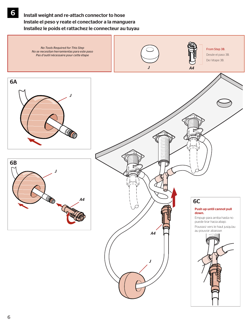 6b 6c 6a | Pfister F-531-4HNY User Manual | Page 6 / 10