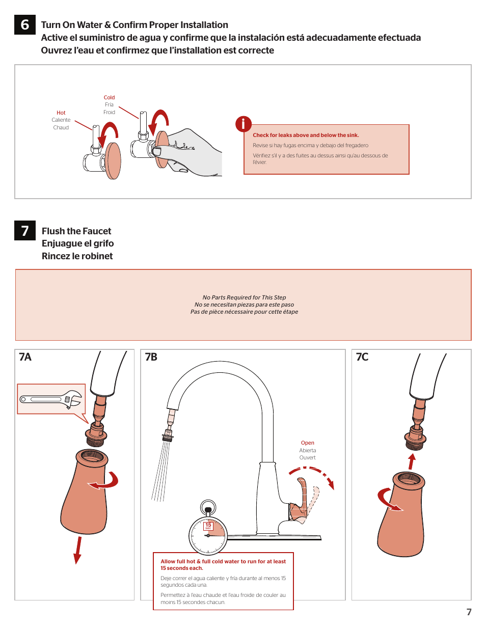 7c 7a 7b | Pfister F-529-7AYS User Manual | Page 7 / 8