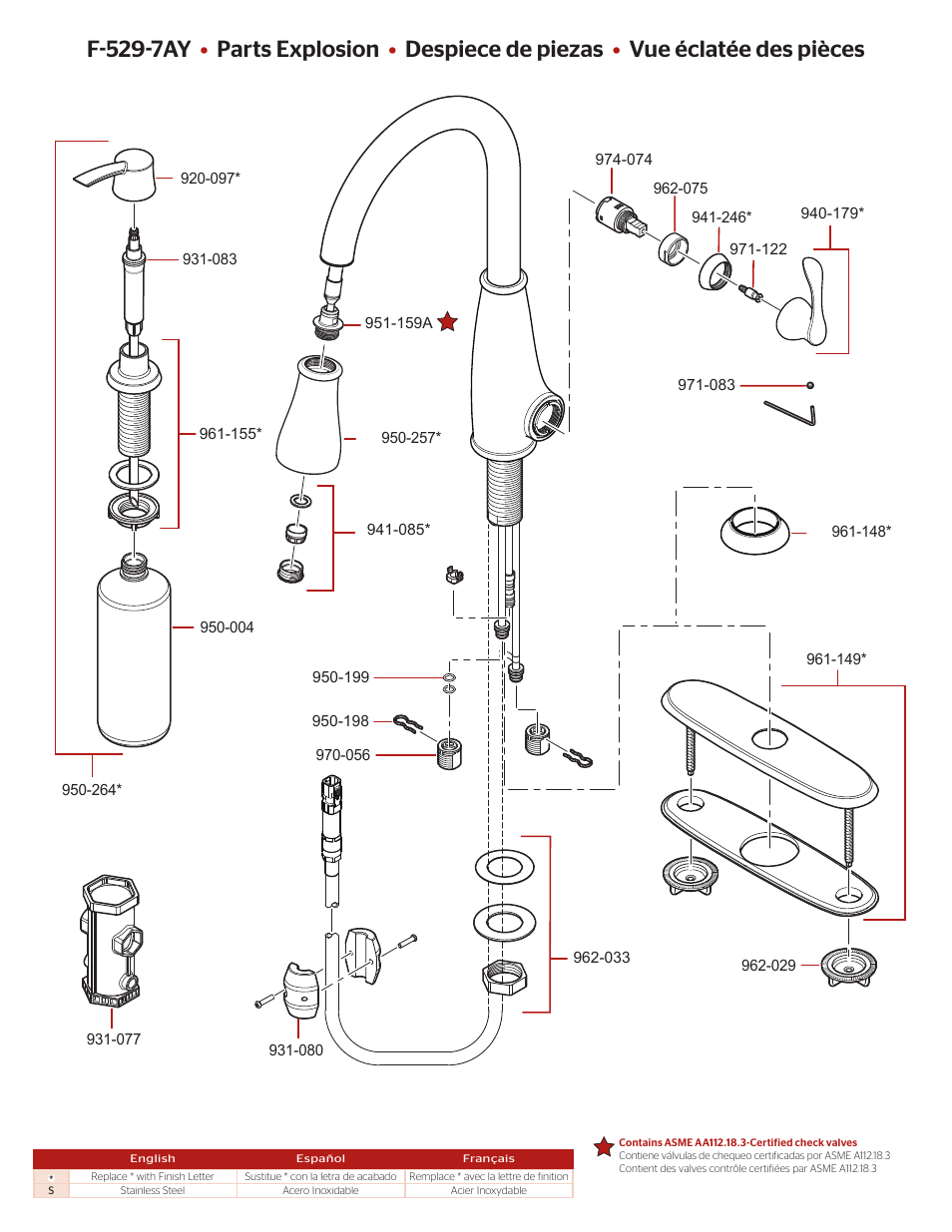 Pfister F-529-7AYS User Manual | Page 2 / 4