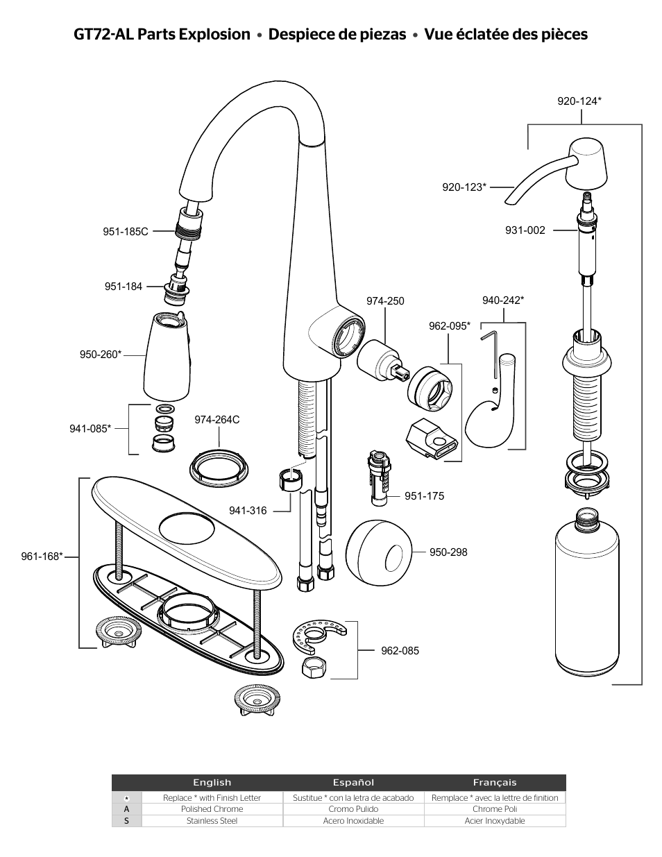 Pfister GT72-ALSS User Manual | Page 2 / 4