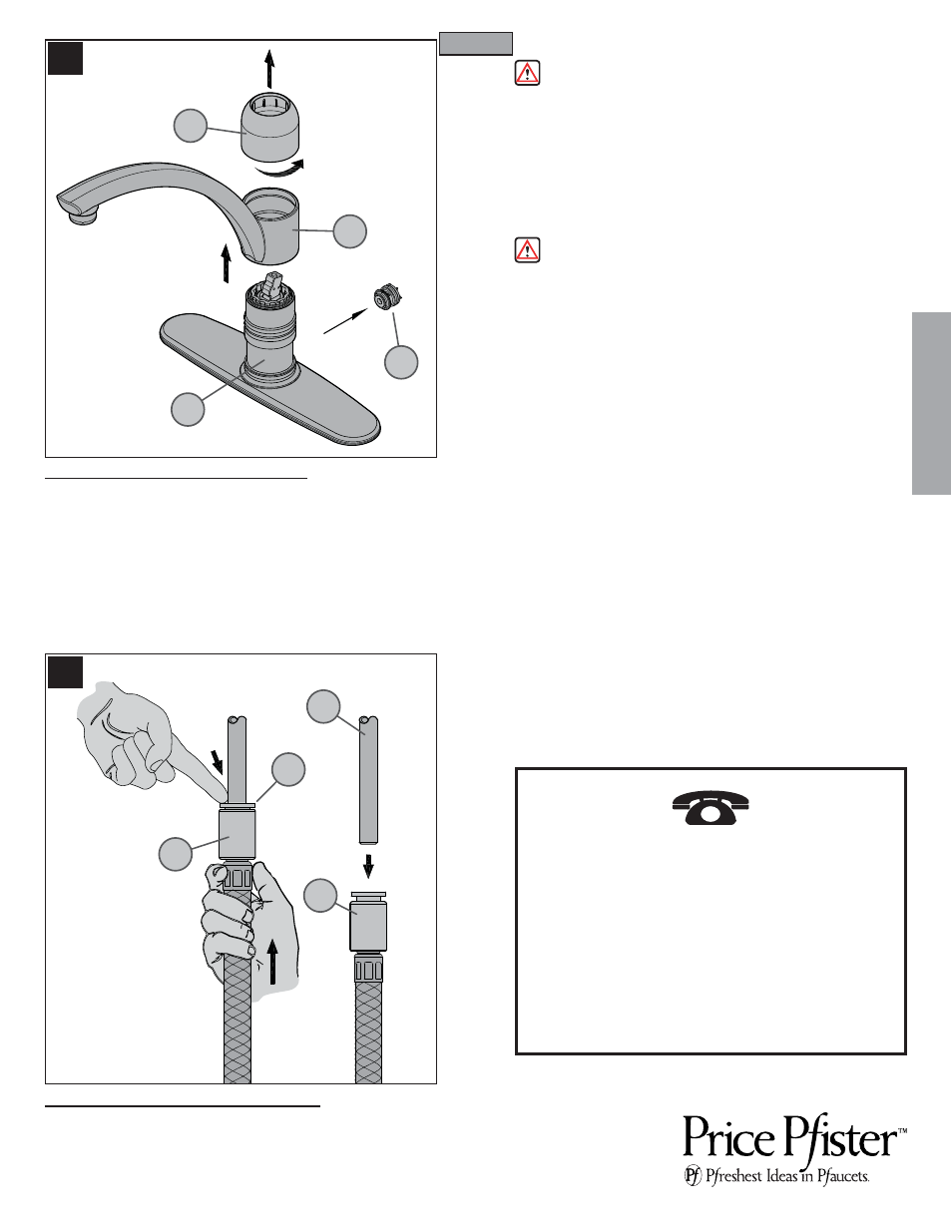 Es p a esp a ññ o l ol | Pfister GT34-4NSS User Manual | Page 13 / 20