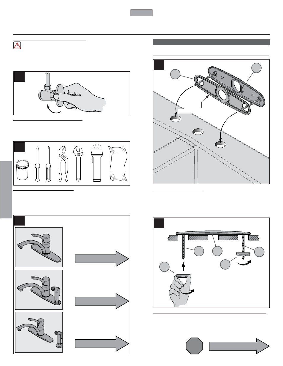 Fr a n fran çç a is ais, H34-3n, H34-4n | H34-1n, Stop | Pfister GT34-4NSS User Manual | Page 14 / 20