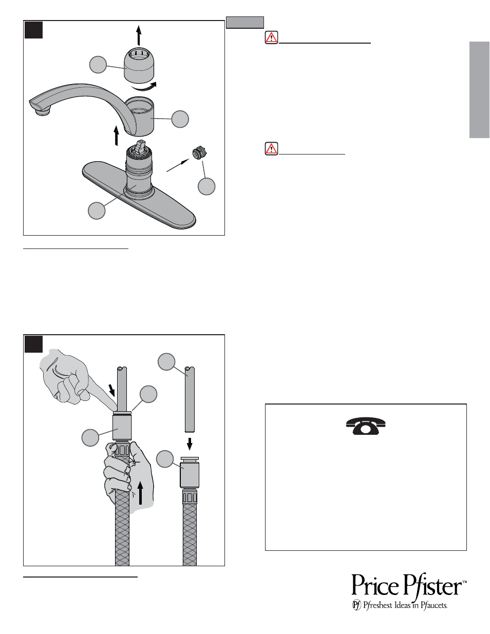 En g l is h english | Pfister GT34-4NSS User Manual | Page 7 / 20