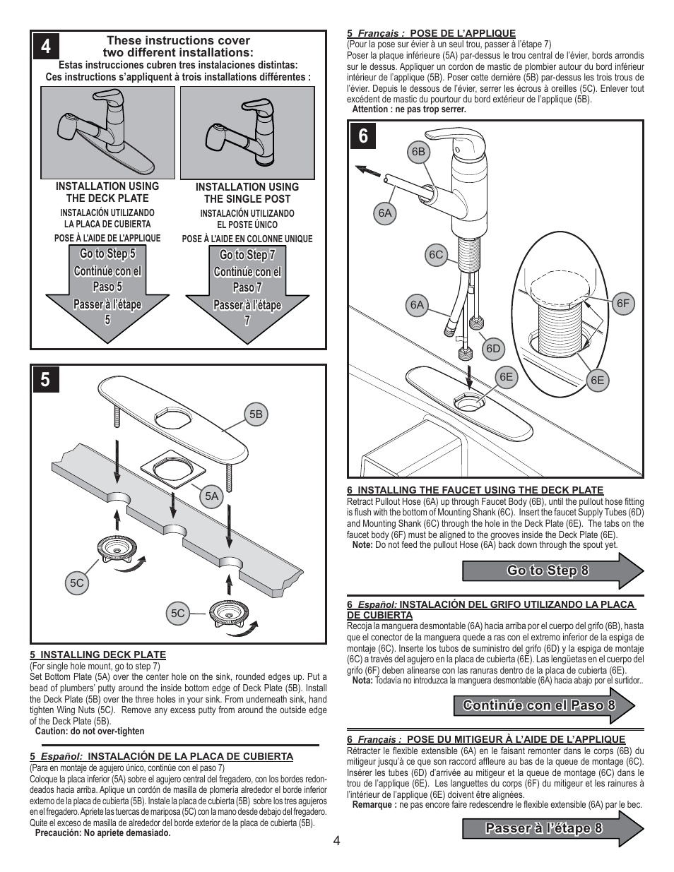 Pfister G133-10SS User Manual | Page 4 / 8